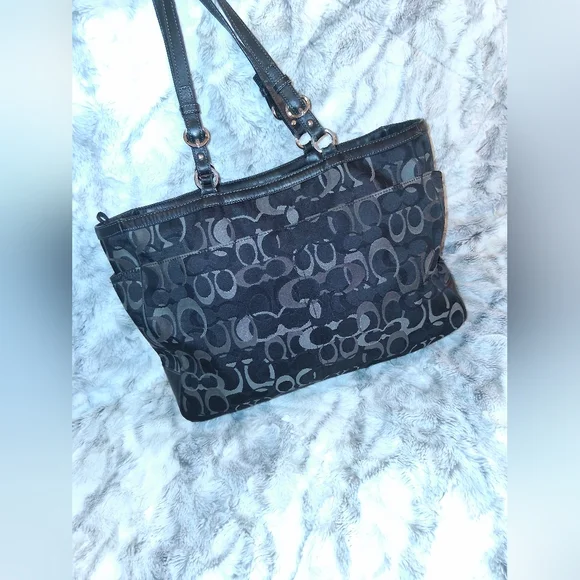 Coach Black and Gray 06' Baby Bag with Signature Monogram - Picture 5 of 16